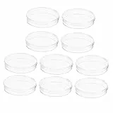 BUGUUYO 10Stücke Plastische Petrischalen mit Deckel Gewebekulturplatten für Wissenschaftliche Experimente Laborbedarf für Biologie und Chemie für Zellkulturen und Versuche