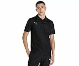Puma Herren Teamliga Sideline Polo Shirt, Puma Black-Puma White, L EU