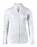 Vincenzo Boretti Bluse, Slim-fit/tailliert, Stretch, Kelchkragen - bügelleicht weiß 36