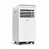 COMFEE' Tragbare Klimaanlage, AMBRA 8C, 2,0kW, 25㎡/68m³, 3-in-1 tragbare Klimaanlage, Ventilator, Kühlung, Entfeuchtung, 24H Timer, Schlafmodus, Follow-me Funktion