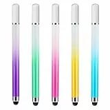 Dimeho Eingabestifte 5 Stück Tablet Stift für Alle Tablets Universal 2 in 1 Stylus Pen Touchscreen Stift Hohe Präzision und Empfindlichkeit für Alle universellen Touchscreen-Geräte