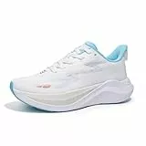 Hawkwell Cloud Zero Active Cushion für Damen, atmungsaktive Tennis-, Walking- und Fitnessschuhe, modische Sneakers, Fitness- und Krankenpflegeschuhe, weiß blau, Strick, EU 40