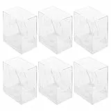 Cabilock Acryl Uhr Fall 6 Stücke Geh?use Lagerung Acryl Organisator St?nder Armbanduhr Halter Organisator Armreif für Ausstellung Schaufenster Shop Geburtstag Handgelenk Transparent Einzelne Uhr Box