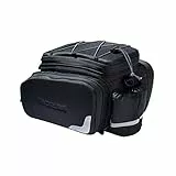 Racktime Odin 2.0 Gepäckträgertasche, SNAPIT 2.0-Adapter, Seitentaschen, Schultergurt, Flaschenhalter, widerstandsfähig, robust, schwarz, sportlicher Allrounder, für Fahrräder, schwarz, 37x24x24cm