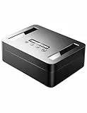 VAYDEER Handy Tresor mit Timer Metall Zeitschloss Box 365 Tage Digital Detox Safe mit USB-C Notstrom Kindersicherung Lock Box gegen Handysucht Büro Zuhause Schwarz.