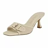 Guess Dista Damensandalen mit Absatz, Elfenbein 150, 39 EU