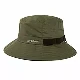 TOP-EX Kühlender Fischerhut Herren Atmungsaktiv UPF 50 Sonnenhut Damen Sommer Outdoor Hut mit Breiter Krempe Faltbar Safari Hut Wanderhut Armeegrün XXL