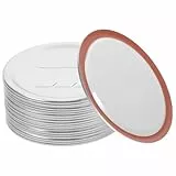 HEMOTON Deckel für Einmachgläser, breite Öffnung, 20 Stück, 80 mm, Einmachdeckel, Aufbewahrungskappen für Einmachgläser