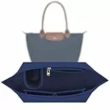 Sunshine smile Organizer für Longchamp Tasche,Organizer für Longchamp Pliage M,Tascheninnenorganizer,Taschenorganizer,Multi-Pocket Felt Handbag,Filz Taschenorganizer mit Mehreren Taschen