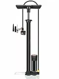 Fahrradpumpe für Alle Ventile – Luftpumpe mit Manometer (160 PSI) für Presta- & Schrader-Ventile, Robuste Bauweise für Einfache Handhabung