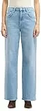 7 For All Mankind Women's Stovepipe Straight Seabreeze Jeans, Light Blue, 31W