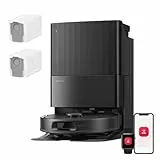 roborock Qrevo S Pro Set Saugroboter mit Wischfunktion, verbessert von QV 35A, 18.500 Pa Saugkraft, 75 °C Heißwasser-Moppreinigung, Anti-Tangle System, Hindernisvermeidung, All-in-One Dock (Schwarz)