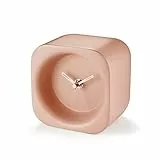 KIMOMT Silent no tic tac Uhr Retro Home Decor Kleine Mini Mantle Analoge Uhr Wohnzimmer Dekoration Modern Placebo Mantel Uhr Uhr Uhr (Rosa-A)