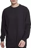 Urban Classics Herren Boxy Heavy Longsleeve Langarmshirt, Schwarz (Black 00007), L