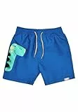 Sterntaler Badeshorts Dino – UV-Schutz 50+ Schwimmshorts Jungen – Badehose mit 3D-Dino-Print, Kordelzug & Windeleinsatz bis Größe 86/92, Bademode für Strand und Schwimmbad– königsblau, Größe 116