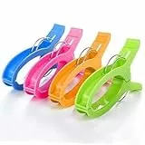 Wäscheklammern aus Kunststoff mit robuster Feder, rutschfeste Wäscheklammern