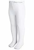 Sterntaler Strumpfhose uni - Baby und Kinder Strumpfhose mit hohem Baumwollanteil (90%) - hautsympathisch - bequeme Passform - pflegeleicht -Babykleidung ab Geburt - Größe 92, Farbe weiß