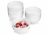 Sänger | Dessertschalen Sunfort in Weiß, 6-teiliges Dessertschalen Set aus Porzellan, Dessert 300 ml | PREMIUM COLLECTION