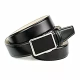 Anthoni Crown Herren 17010 Gürtel, Schwarz (Schwarz 010), 105