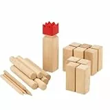 Buxuaaaa Wurfspiel Set, strategisches Holzwurfspiel für Outdoor Unterhaltung, ausgestattet mit praktischer Aufbewahrungstasche für den Reisegebrauch, Holzwerfen für Erwachsene, Blockwerfen
