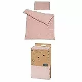 roba Kinderbettwäsche Lil Planet 100 x 135 cm - 2-teiliges Bettwäsche Set - Bio Baumwolle - GOTS und Oeko-Tex 100 Zertifiziert - Rosa/Mauve Spannbettlaken Lil Planet 60 x 120 – 70 x 140