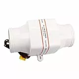 KIMISS Inline-Gebläse, Bootsmotorteile 12V / 24V DC-Luftgebläse 3-Zoll-Inline-Marine-Bilgenluftgebläse Mute Starker Ventilator für Yachtboot-Rv (24 V) (24V)