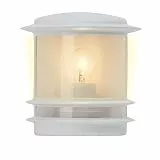 Brilliant Lampe Hollywood Außenwandleuchte weiß | 1x A60, E27, 60W, geeignet für Normallampen (nicht enthalten) | IP-Schutzart: 44 - spritzwassergeschützt