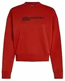 KARL LAGERFELD JEANS, Women's, Essential Logo Sweat, Regular Fit, Pompeian Red, S