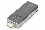 DIGITUS DS-55320 Click & Present Mini – HDMI-Transmitter zur Erweiterung – HDMI-Sender Einheit für DS-55319 – Keine Treiber erforderlich – Echtes Plug and Play – Silber