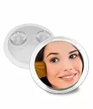 Fantasia Beauty® Kosmetikspiegel mit 7-facher Vergrößerung – Sicherer Halt durch 2 Saugnäpfe – Perfekt zum Schminken & Rasieren – Ø 15 cm – Vergrößerungsspiegel ohne Bohren für Bad, Dusche & Reisen