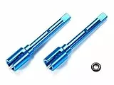 TAMIYA 300054502 54502 Ersatzteil TT-02 Alu-Mitnehmer Antriebswelle, Blau