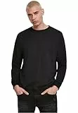 Urban Classics Herren Basic Terry Crew Sweatshirt,, per pack Schwarz (black 00007), X-Large (Herstellergröße: XL)