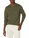 Amazon Essentials Herren Fleece-Sweatshirt mit Rundhalsausschnitt (erhältlich in Big & Tall), Olivenheide, L