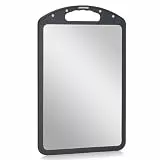 Onlyfire Küchenbrett Doppelseitig, Schneidbrett Edelstahl, Schneidebrett Kunststoff, Ideal für Fleisch, Brot und Gemüse, Große Cutting Board, Rechteckig Schneidebretter, Stainless Steel Brett Küche