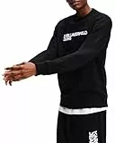 KARL LAGERFELD JEANS Herren Essential Logo Sweat Normale Passform, Schwarz, M