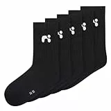 NAME IT Unisex Nknlaris 5p Noos Socken, Black/Pack:5 X BLACK, 37-39 EU
