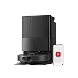 roborock Qrevo S5V Saugroboter mit Wischfunktion&Hebarem Wischmopp, 12.000Pa Saugkraft, Zero-Tangle System, Warmlufttrocknung, Intelligente Hindernisvermeidung, Multifunktions-Dockingstation (Schwarz)