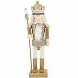 VALICLUD Schreibtischdekoration Weihnachtliche Nussknacker Ornamente Traditionelle Festliche Nussknackerfiguren Holz Glitzern Goldene Nussknacker Weihnachtsdeko