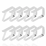 TK Gruppe Timo Klingler 10 Stück Tischtuchklammern Tischlammern Klammern Set für Dicke & dünne Tische - Tischtuchhalter - Tischtuch Tischdeckenklammer als Klemme für Tischdecken, Tische