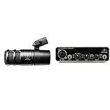 Audio-Technica AT2040 Dynamisches Podcast-Mikrofon mit Hypernierencharakteristik, schwarz & Behringer U-PHORIA UMC22 Audiophiles 2x2 USB Audio Interface mit Midas Mikrofonvorverstärker