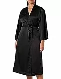 Triumph Damen Robes Satin Robe 01 Bathrobe, SCHWARZ, 44/46