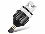 LIOOBO SUP-Pumpenadapter für Kompressor und Luftpumpe, SUP-Ventiladapter auf Autoventil für Stand Up Paddle Board und Schlauchboot