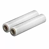 V1 TRADE Stretchfolie Transparent Strechfolienrolle - 2 Wickelfolie - Handstretchfolie 285m/50cm Verpackungsmaterial - Verpackungsfolie auf Rolle - Folie Für Möbel - Folien Für Umzug - Umzugsfolie