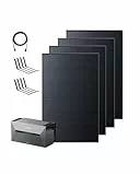 Anker SOLIX Balkonkraftwerk mit Speicher (1780W | 1600Wh), Solarbank 2 E1600 Pro (1600Wh), 4 Bifaziales Solarpanel (445W), Bodenhalterungen, 4 MPPT, 9,6kWh Kapazität, Plug & Play