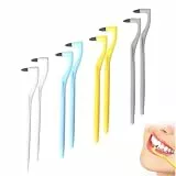CUEMOON 8 Stück Zahnsteinentferner, Professioneller Zahnbelag-Entferner, Zahnpolierer, Zahnbürste Teeth Stain Remover, Zahnbelag Entferner für Entfernt Verfärbungen, Plaque & Zahnstein