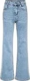 Blue Effect Mädchen Wide Leg Jeans Hose high Waist Slim fit, Größe:170, Farbe:Light Blue