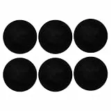 6 Stück Filterschwamm，Schaumstoffpad, Filter Baumwolle, Filterschwamm Ersatz, Schwarz, Rund, 9,5 cm Durchmesser