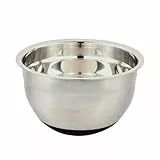 Kesper | Rührschüssel mit Mess-Skala, Material: Edelstahl, Silikon, Maße: Ø 24 cm, Höhe: 12,8 cm, Farbe: Silber, Schwarz | 90891