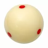 POFET 57.2mm Dot-Spot Poolball Billardtrainingsball für Kinder und Erwachsene Billardkugeln, Spielball Poolbillard Billardkugel, Standard Billardtisch Billardtisch Billard Training Queue Bälle(weiß)