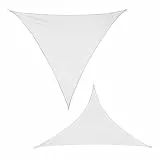 BB Sport Sonnensegel 3.6m x 3.6m x 3.6m Kokos Dreieck Sonnenschutz Windschutz UV Schutz Garten Terasse Balkon